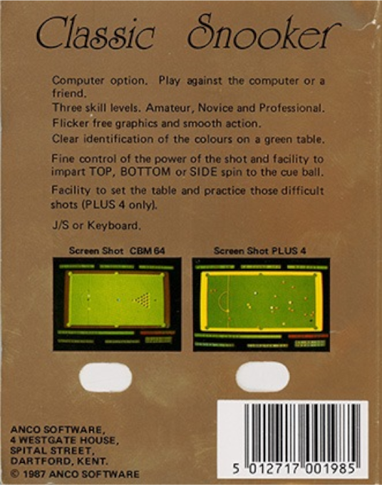 Tournament Snooker dos