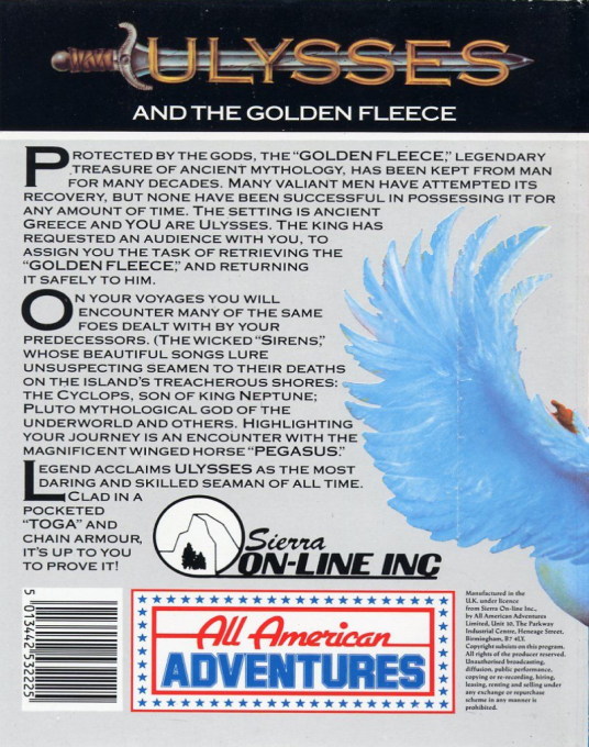 Ulysses and the Golden Fleece dos