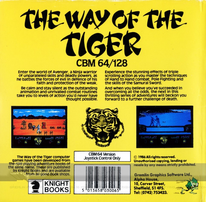 Way Of The Tiger, The dos