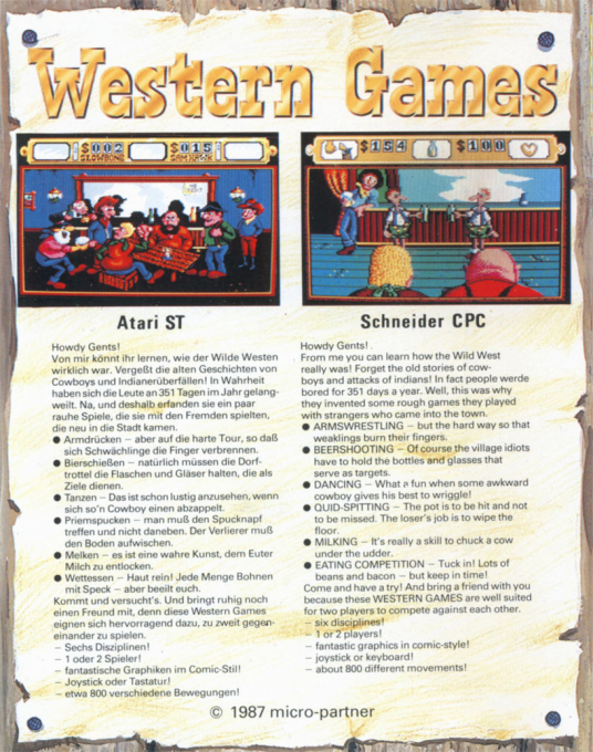 Western Games dos