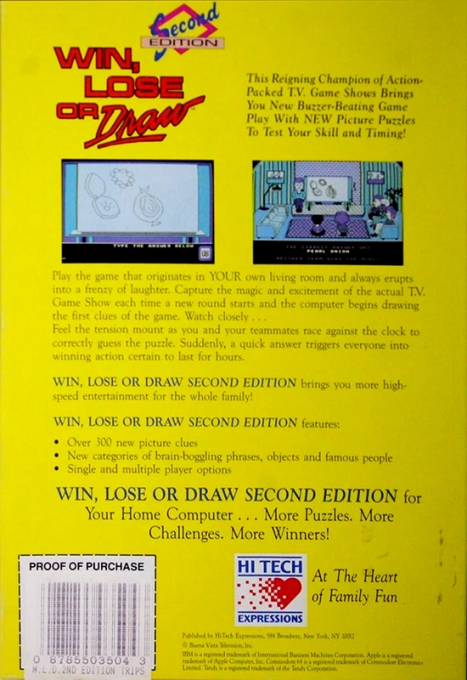 Win, Lose or Draw : Second Edition - Dos