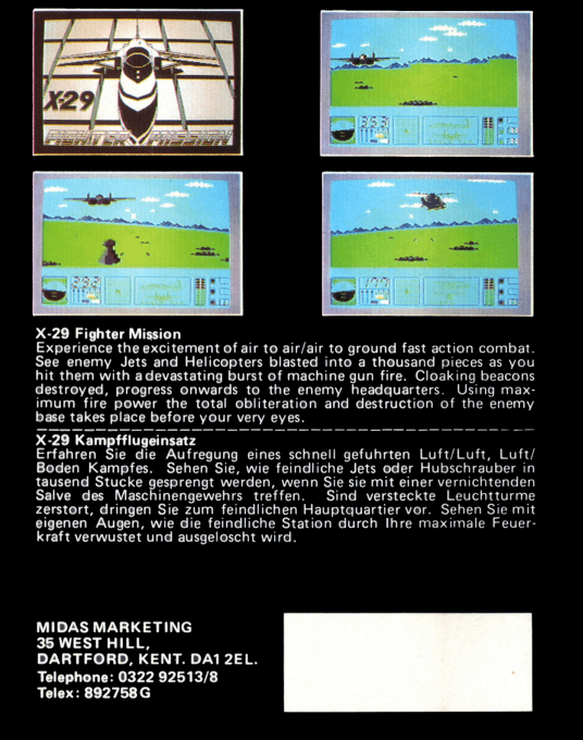 X-29 Fighter Mission - Dos