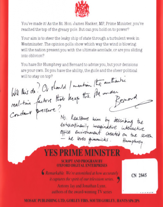 Yes, Prime Minister - Dos