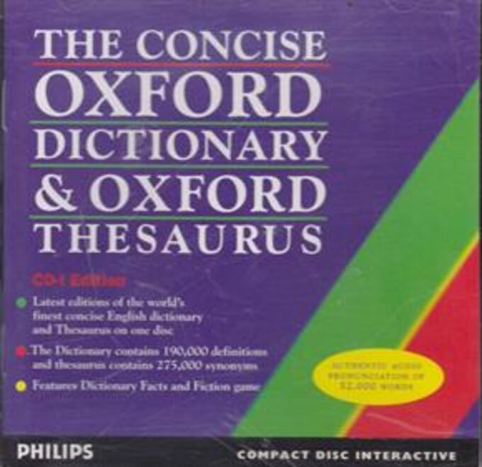 Concise Oxford Dictionary & Oxford Thesaurus, The