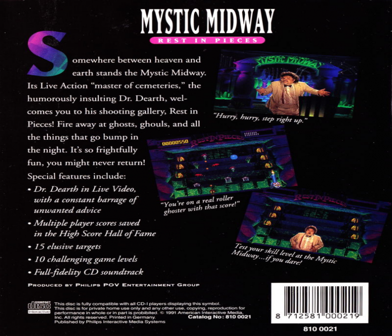 Mystic Midway : Rest in Pieces - Dos