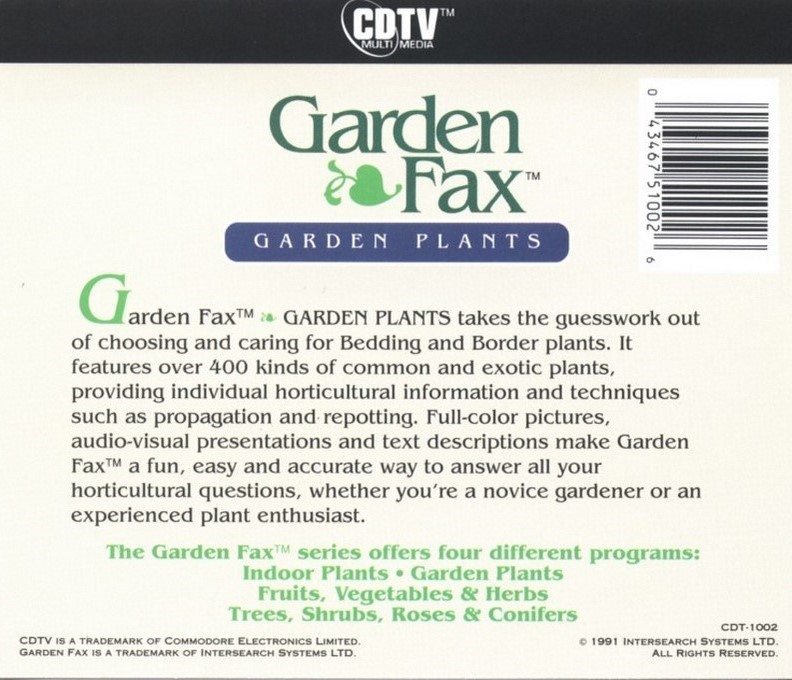 Garden Fax - Garden Plants - Dos