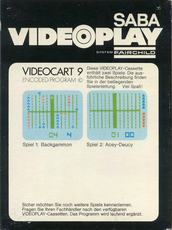 Videocart-11: Backgammon, Acey-Deucey - Dos