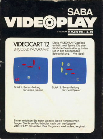 Videocart-14: Sonar Search - Dos