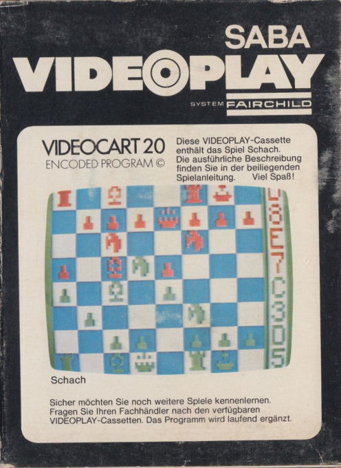 Videocart-20: Schach - Dos