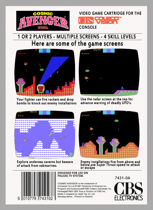 Cosmic Avenger - Dos