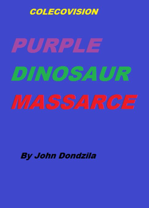 Purple Dinosaur Massacre by John Dondzila