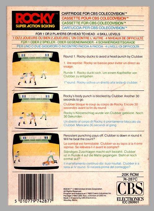 Rocky - Super Action Boxing - Dos