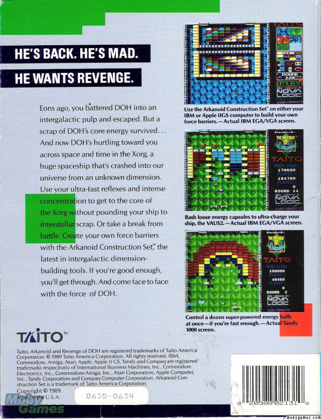 Arkanoid II : Revenge of Doh - Dos