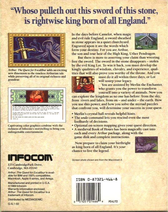 Arthur : The Quest for Excalibur - Dos
