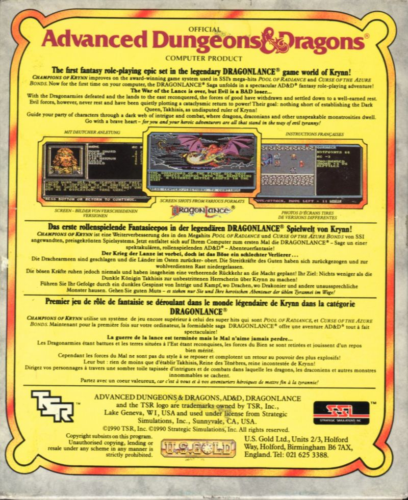 Champions of Krynn - Dos