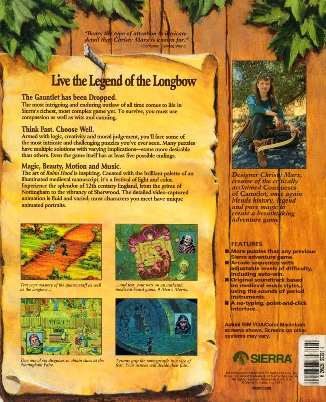 Conquests of the Longbow : The Legend of Robin Hood - Dos
