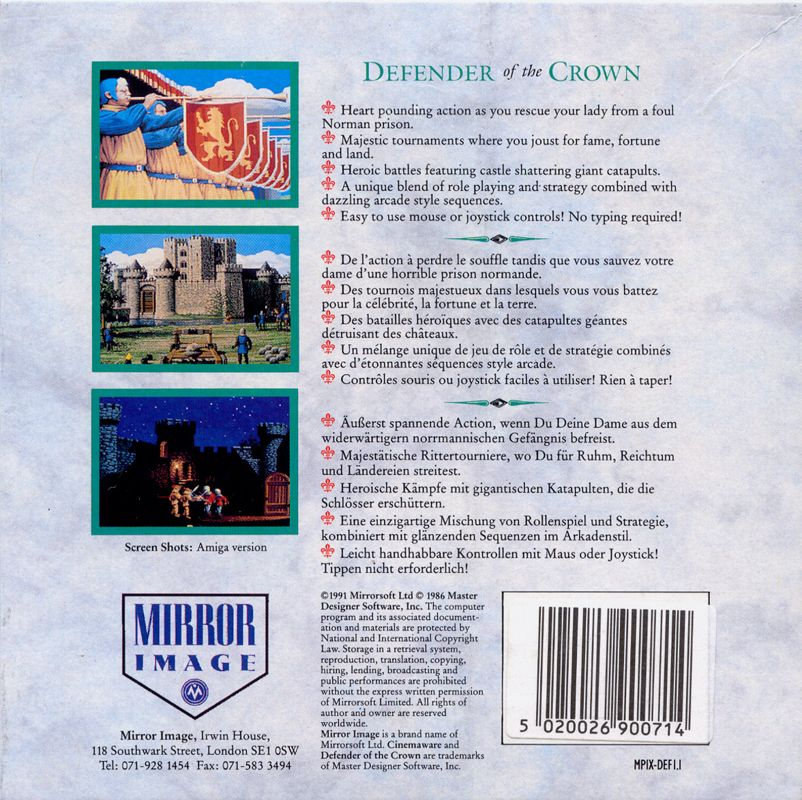 Defender of the Crown - Dos