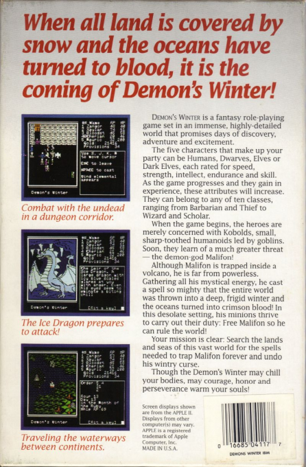 Demon's Winter - Dos