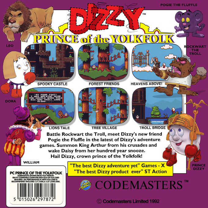 Dizzy 6 - Prince Of The Yolkfolk dos