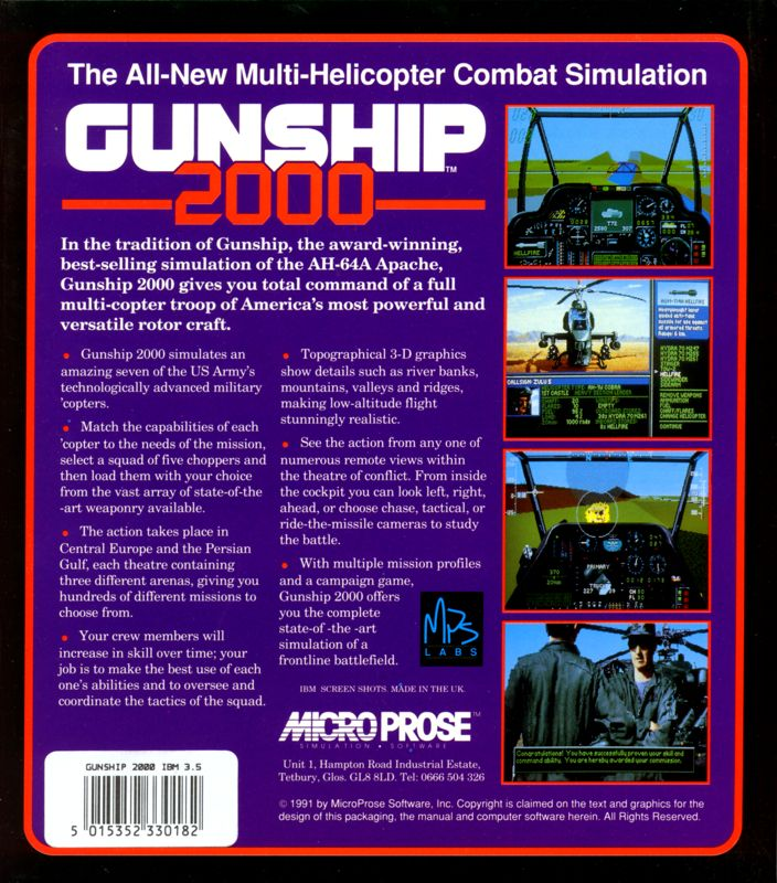 Gunship 2000 - Dos