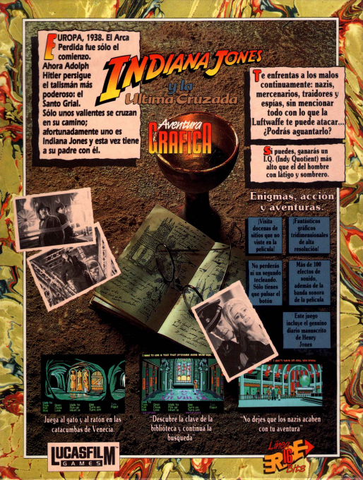 Indiana Jones And The Last Crusade - The Graphic Adventure - Dos