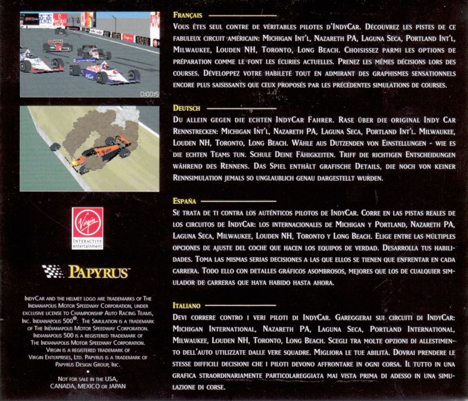 IndyCar Racing - Dos