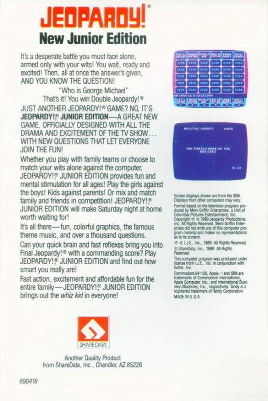 Jeopardy! New Junior Edition dos