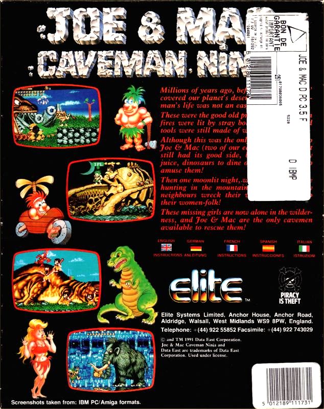 Joe & Mac : Caveman Ninja dos