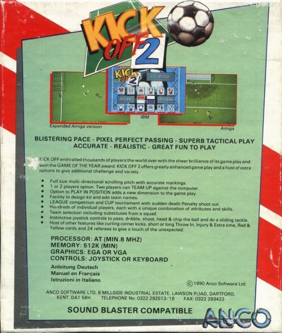 Kick Off 2 dos