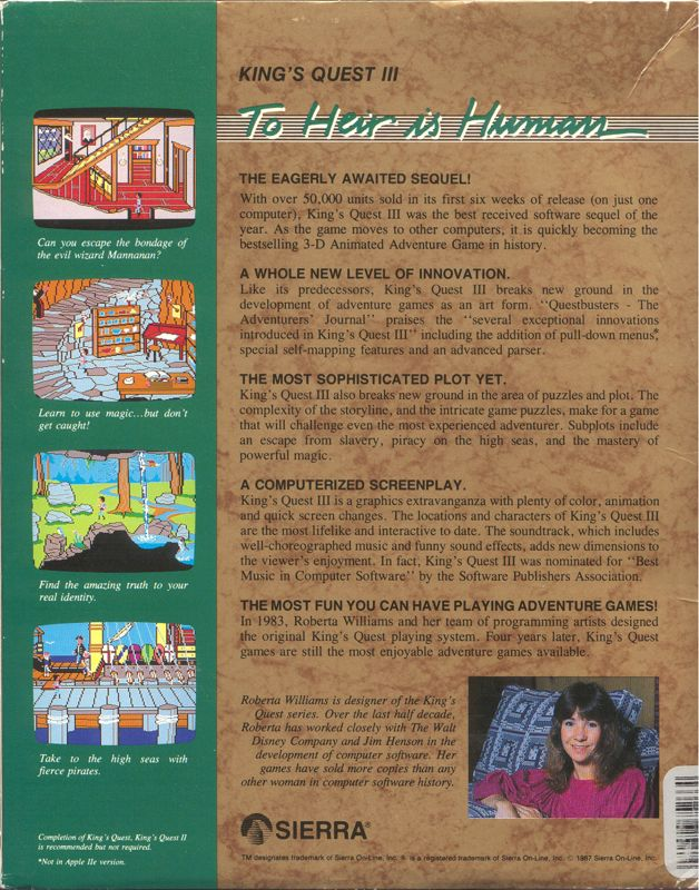 King's Quest III : To Heir Is Human dos