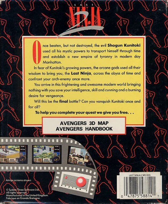 Last Ninja 2 - Back with a Vengeance dos