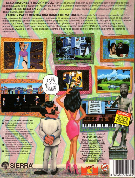 Leisure Suit Larry 5 : Passionate Patti se fait détective privée dos