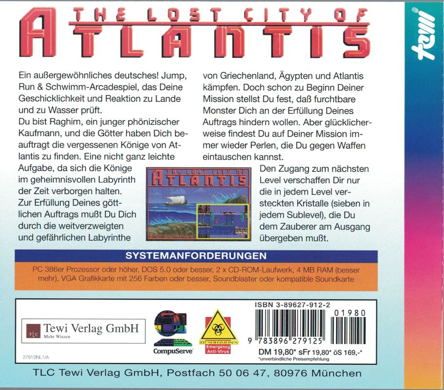 Lost City of Atlantis, The - Dos
