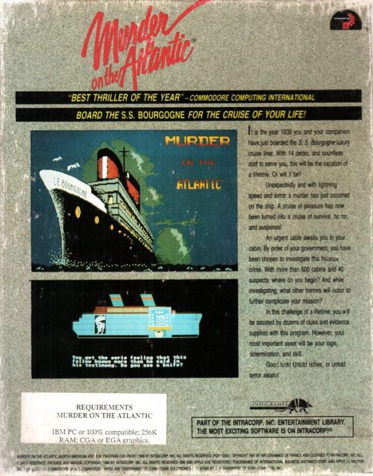 Murder In The Atlantic - Dos