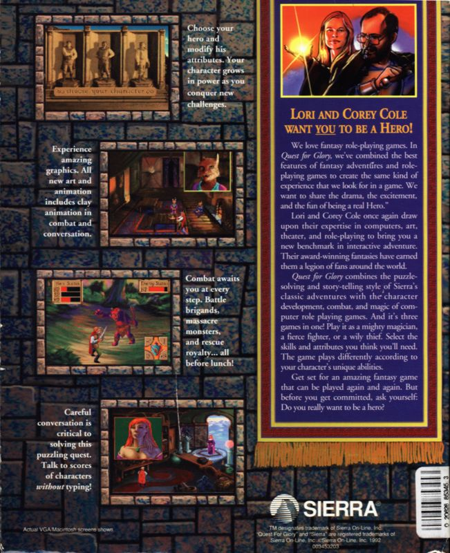 Quest for Glory I: So You Want To Be A Hero dos