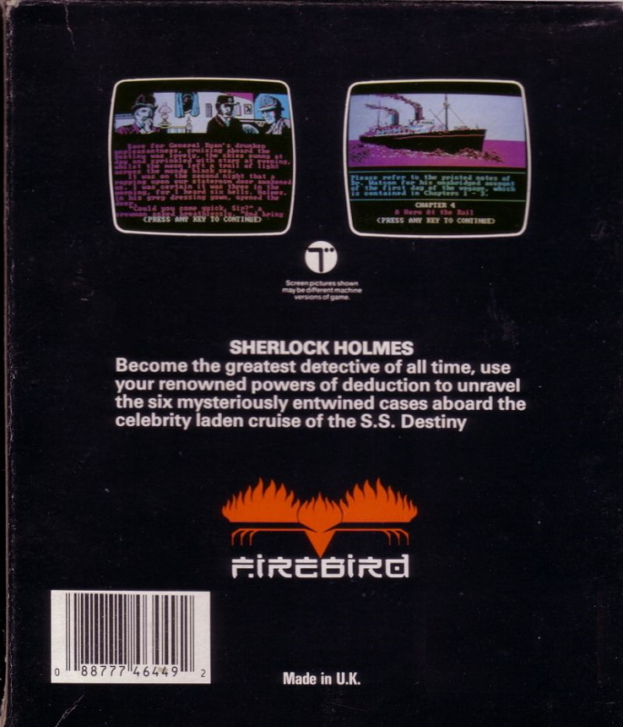 Sherlock Holmes in "Another Bow" - Dos