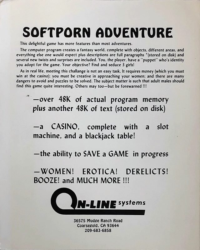 Softporn Adventure dos