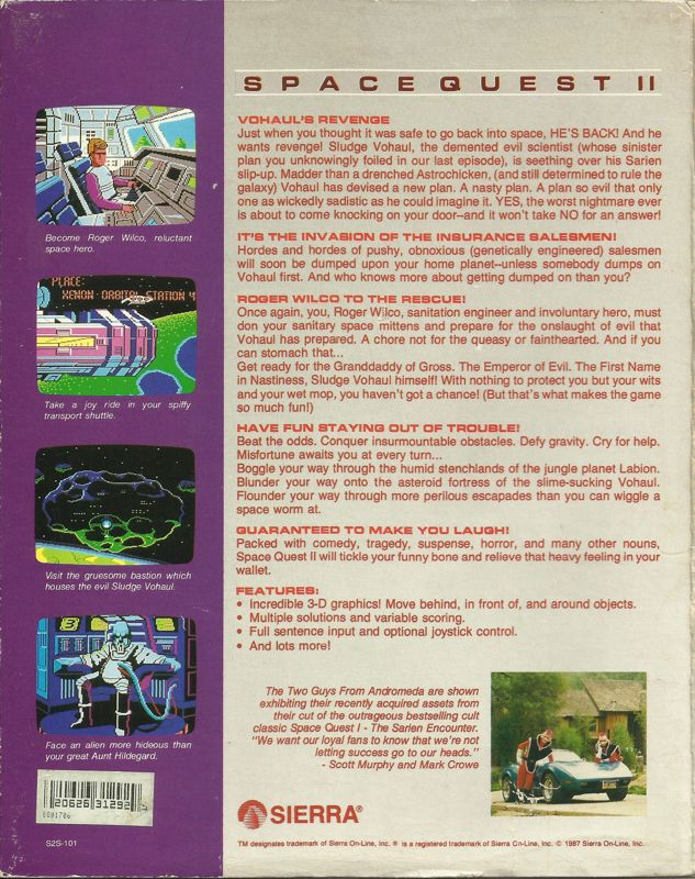 Space Quest II : Chapter II - Vohaul's Revenge dos