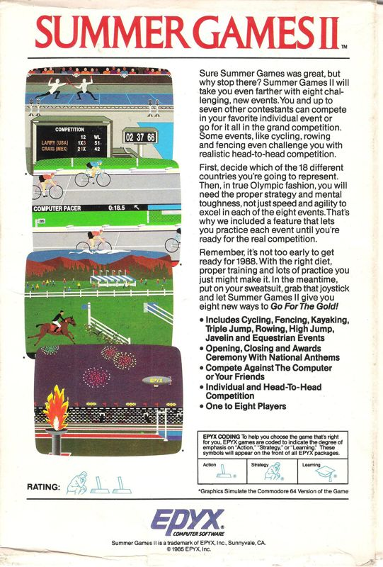 Summer Games 2 dos