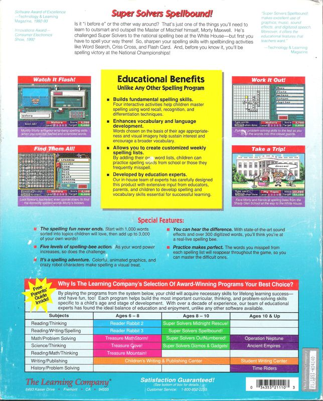 Super Solvers : Spellbound! dos