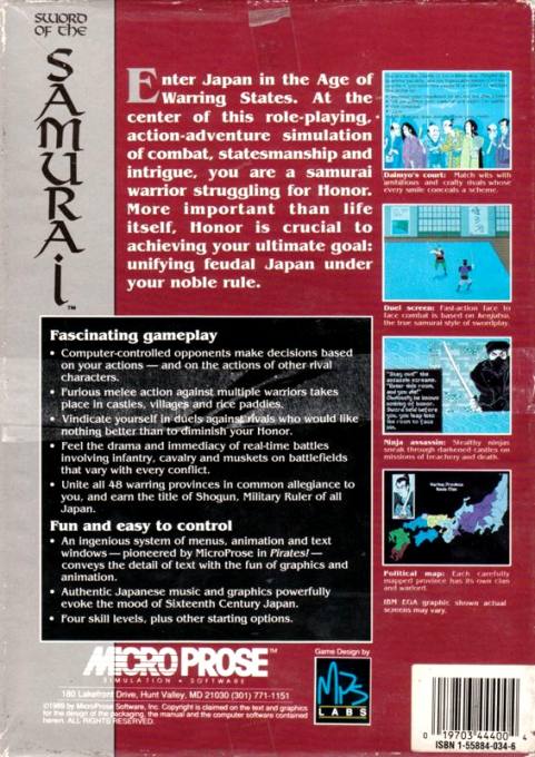 Sword of the Samurai dos