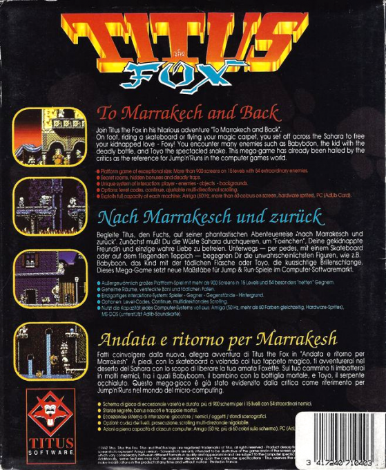 Titus the Fox : To Marrakech and Back dos