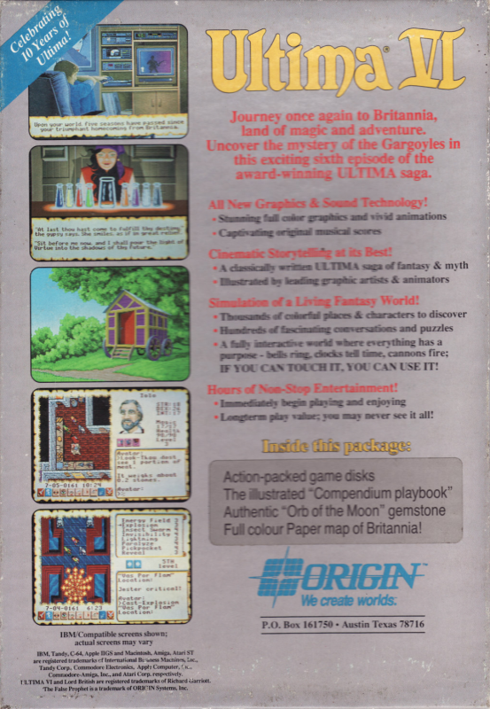 Ultima VI : The False Prophet - Dos