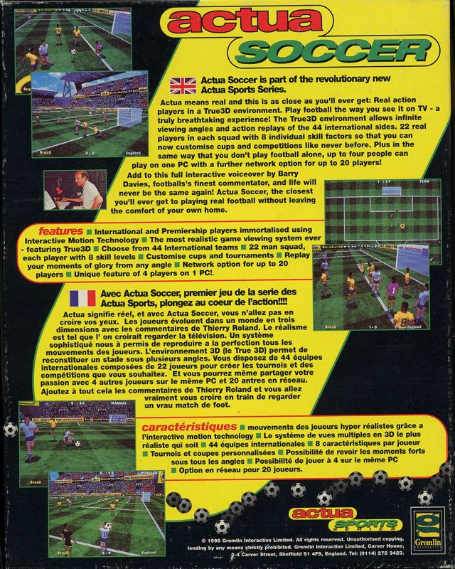 VR Soccer '96 - Dos