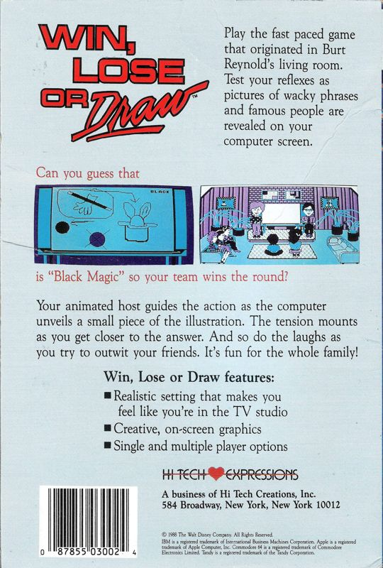 Win, Lose or Draw dos