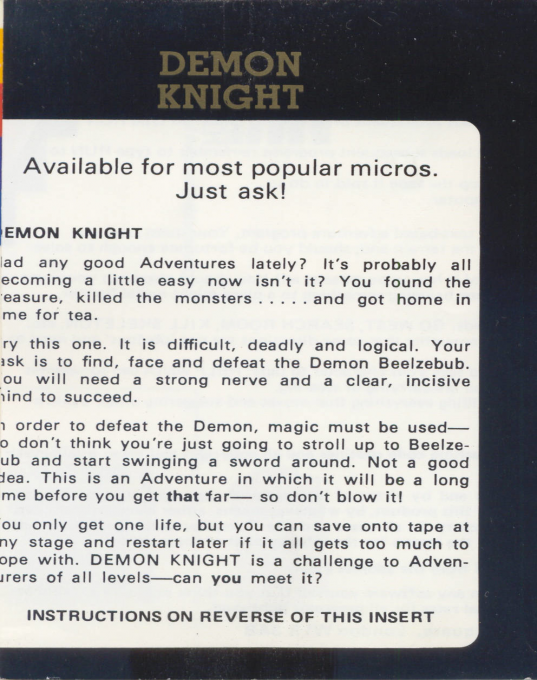 Demon Knight - Dos