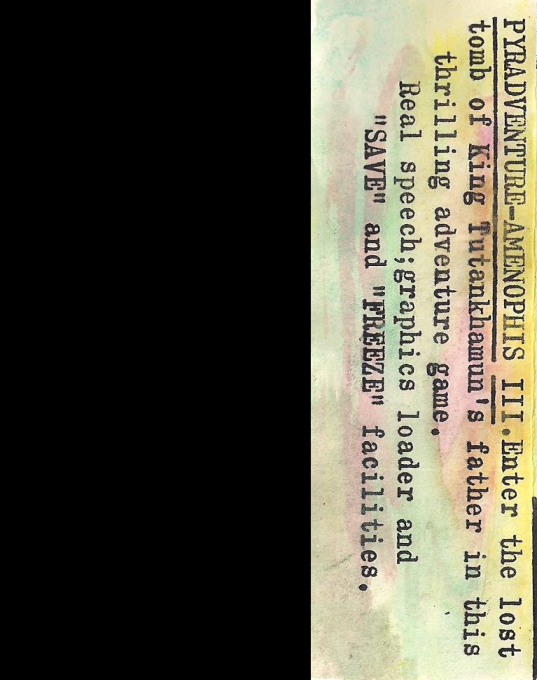 Pyradventure - Amenophis III dos