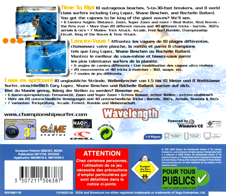 Championship Surfer - Dos