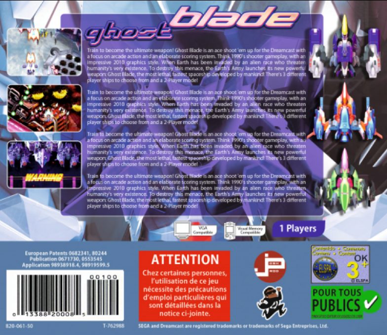 Ghost Blade - Dos