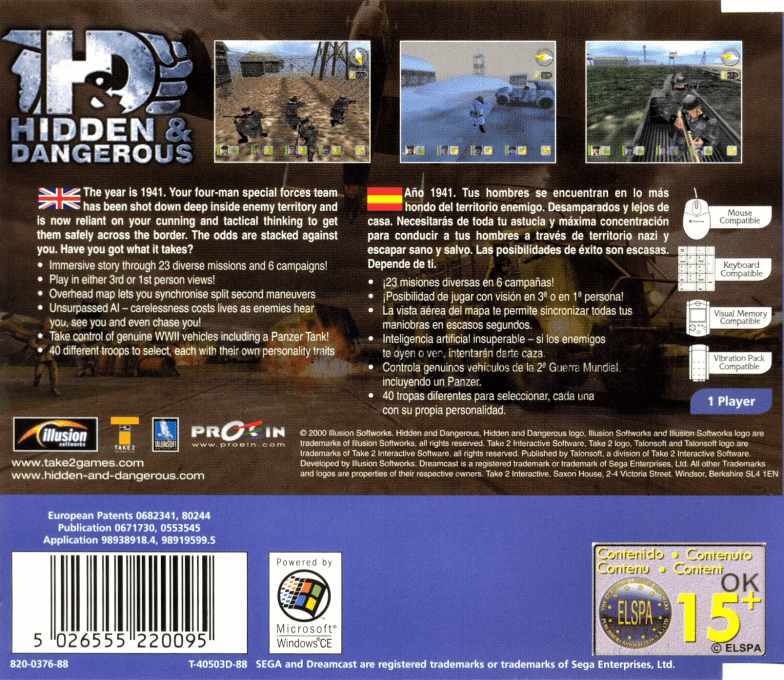 Hidden & Dangerous - Dos